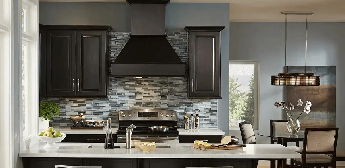 Kitchen cabinet painting and refinishing in a modern kitchen in Columbus, OH